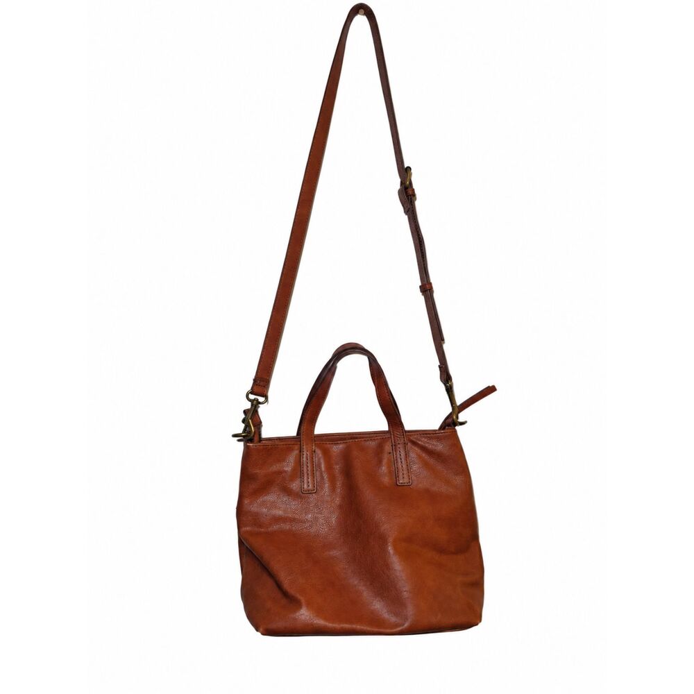Sonoma Goods for Life Cognac Brown Satchel Tote Crossbody Bag